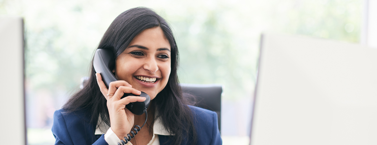 woman talking on phone