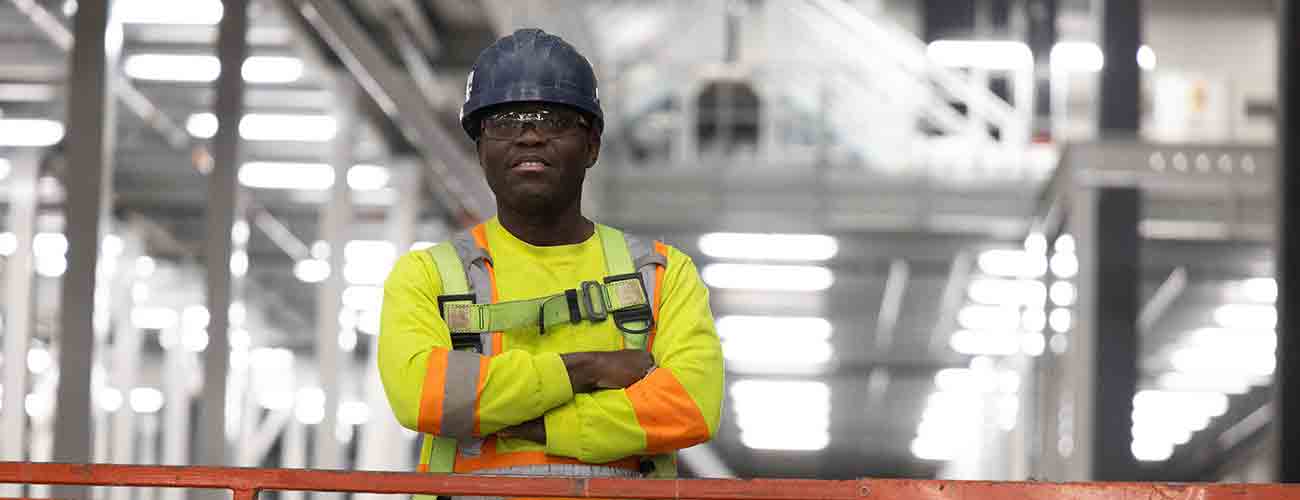 man on lift