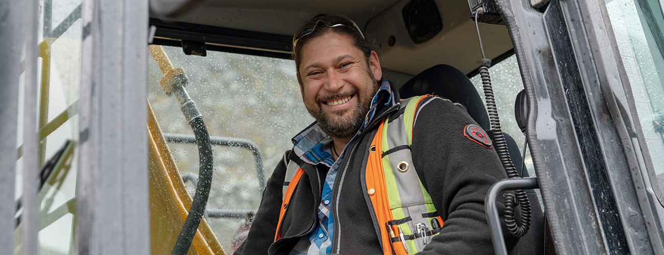 man in heavy equipment