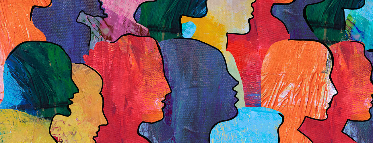 woman in front of candy