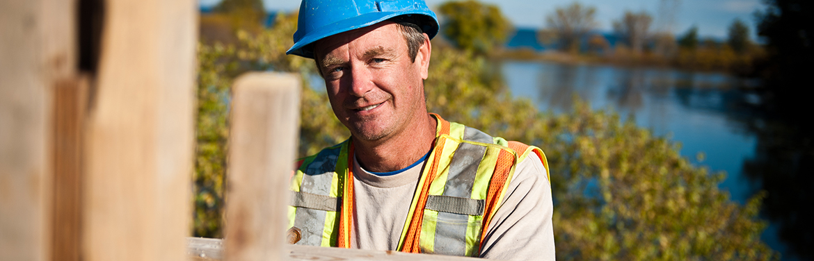 Construction Worker Smiling